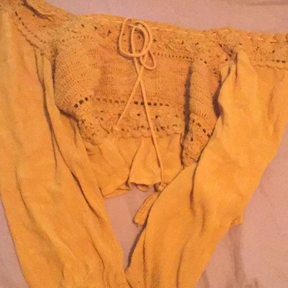 American eagles cropped top